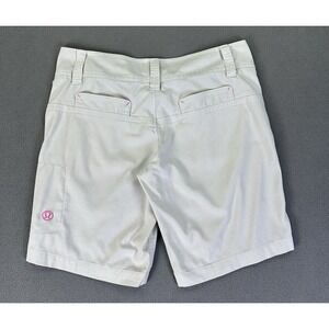 Lululemon Shorts Womens 4 Beige Hybrid Surf Beach Golf Performance Warpstreme